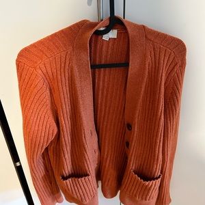 Loft orange caridgan